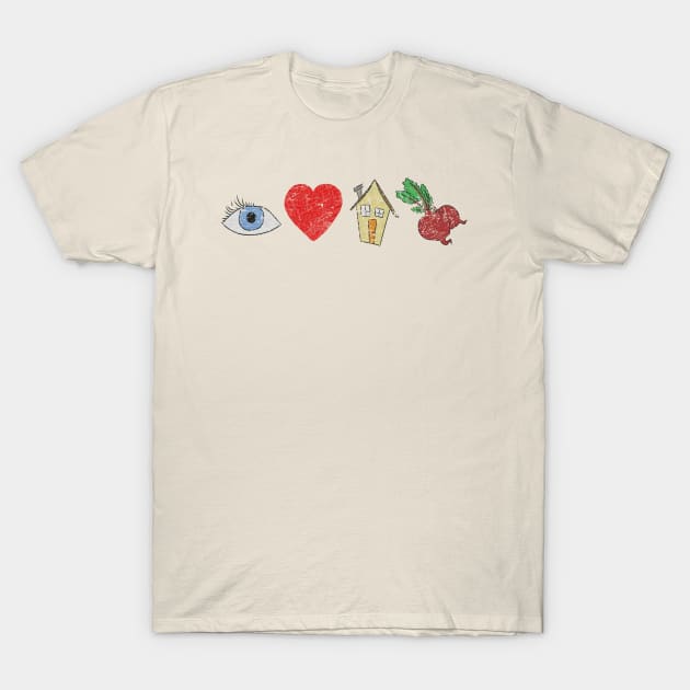 i love house beats T-Shirt by bobgoodallart